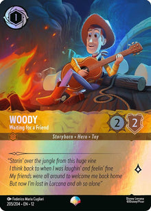 Woody - Waiting for a Friend (Epic) 205/204 Epic Wilds Unknown Lorcana Holo NM