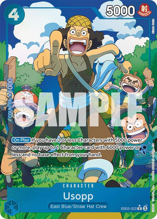 Usopp (Alternate Art) EB02-022 Extra Booster: Anime 25th Collection One Piece Foil NM