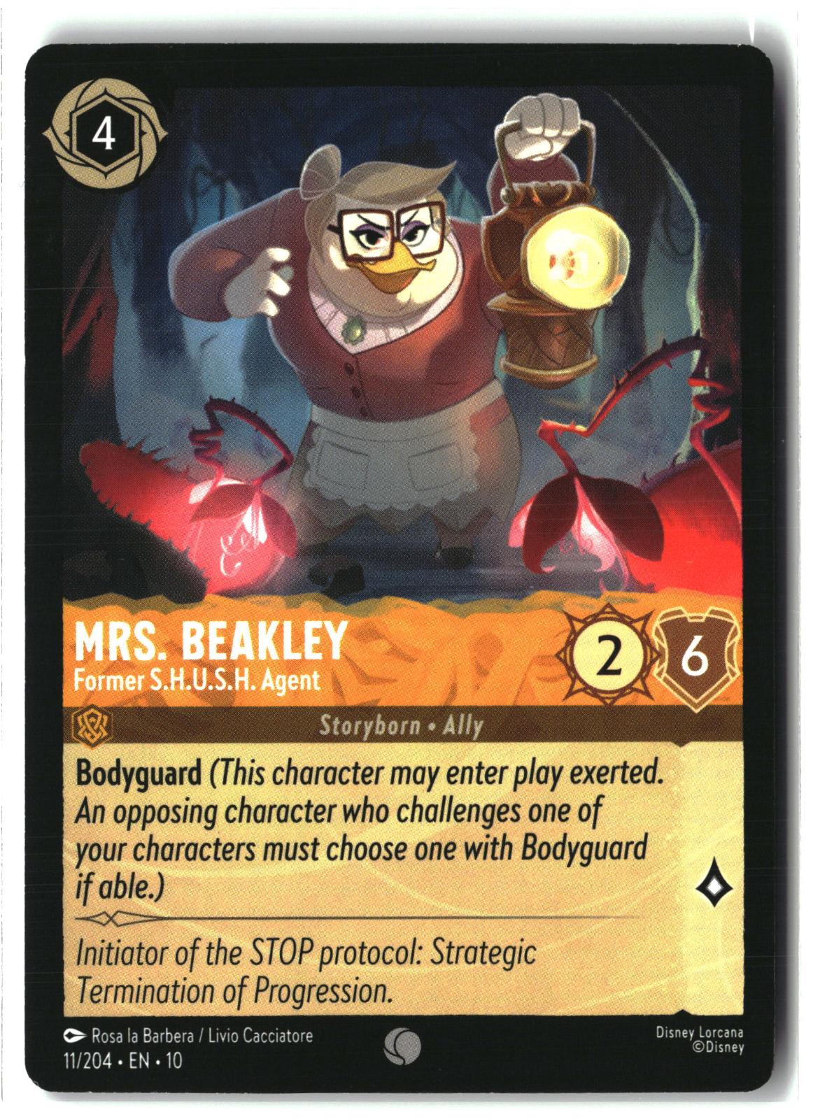 Mrs. Beakley - Former S.H.U.S.H. Agent 11/204 Whispers in the Well Lorcana LP