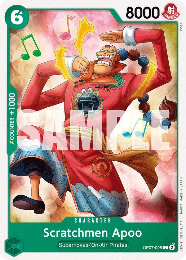 Scratchmen Apoo OP07-028 Common 500 Years in the Future One Piece Near Mint
