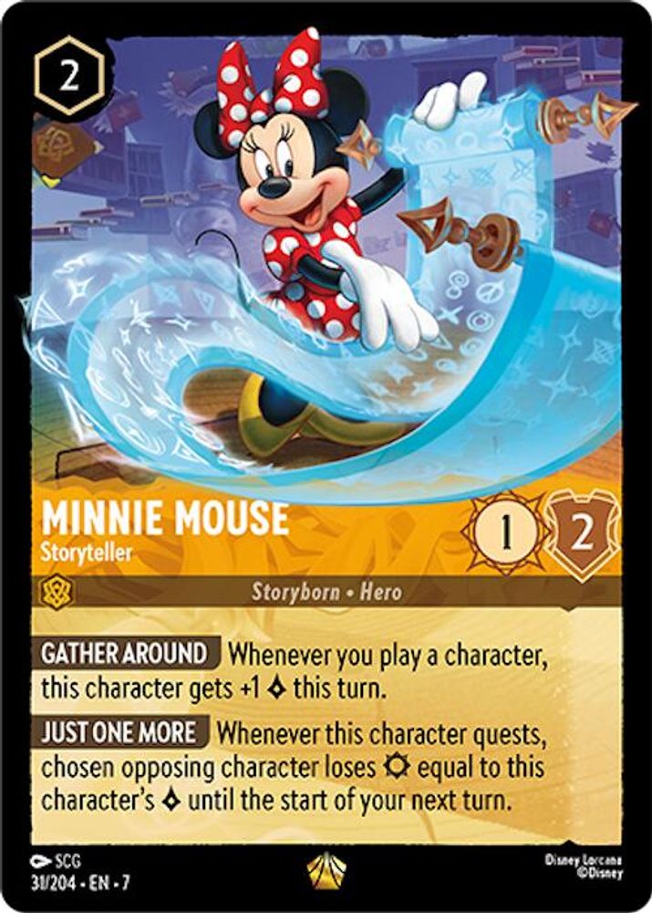 Minnie Mouse - Storyteller 31/204 Legendary Archazia's Island Lorcana Near Mint
