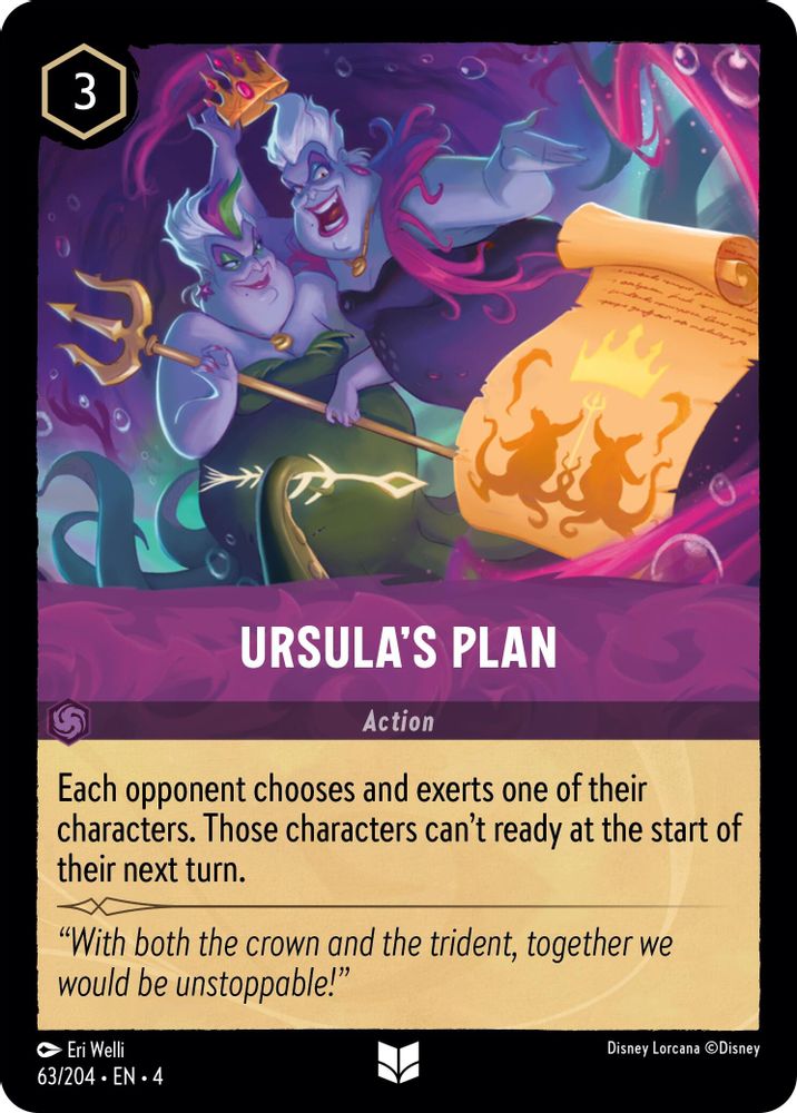 Ursula's Plan 63/204 Uncommon Ursula's Return Lorcana Near Mint