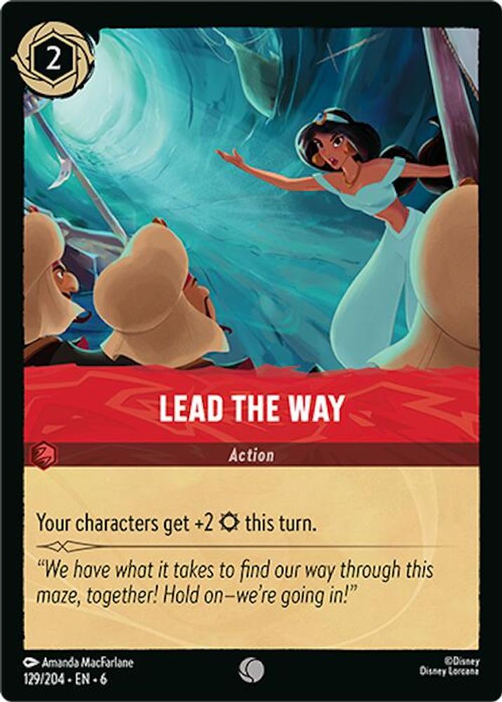 Lead the Way 129/204 Common Azurite Sea Lorcana Near Mint