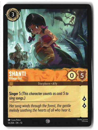 Shanti - Village Girl 13/204 Common Whispers in the Well Lorcana Lightly Played