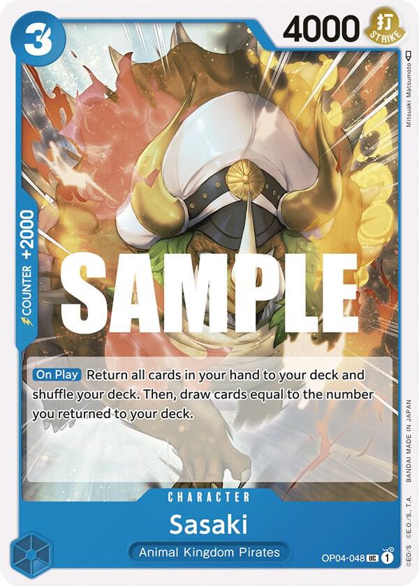 Sasaki OP04-048 Uncommon Kingdoms of Intrigue One Piece Near Mint