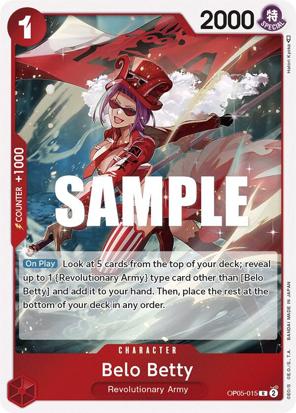 Belo Betty (015) OP05-015 Rare Awakening of the New Era One Piece Foil Near Mint
