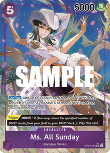 Ms. All Sunday (Alternate Art) OP04-064 Kingdoms of Intrigue One Piece Foil NM