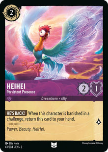 HeiHei - Persistent Presence 43/204 Uncommon Rise of the Floodborn Lorcana NM