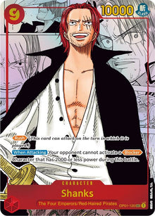 Shanks (Parallel) (Manga) (Alternate Art) OP01-120 Romance Dawn One Piece Foil NM