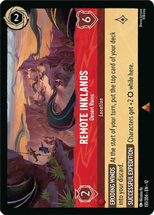 Remote Inklands - Desert Ruins 135/204 Rare Wilds Unknown Lorcana Near Mint