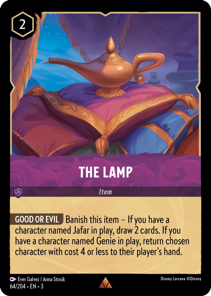 The Lamp 64/204 Rare Into the Inklands Lorcana Near Mint