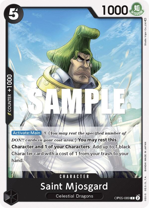 Saint Mjosgard OP05-089 Common Awakening of the New Era One Piece Near Mint