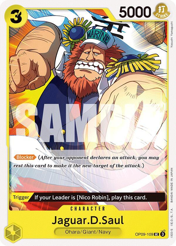 Jaguar.D.Saul OP09-109 Uncommon Emperors in the New World One Piece Near Mint