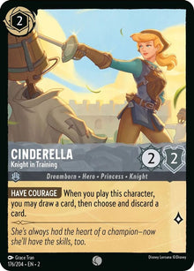 Cinderella - Knight in Training 176/204 Common Rise of the Floodborn Lorcana NM