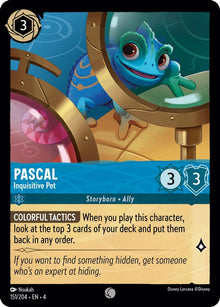 Pascal - Inquisitive Pet 151/204 Common Ursula's Return Lorcana Near Mint