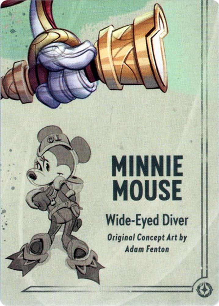 Minnie Mouse - Wide-Eyed Diver Puzzle Insert (Bottom Right) Rise of the Floodborn Lorcana NM