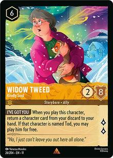 Widow Tweed - Kindly Soul 26/204 Rare Winterspell Lorcana Near Mint