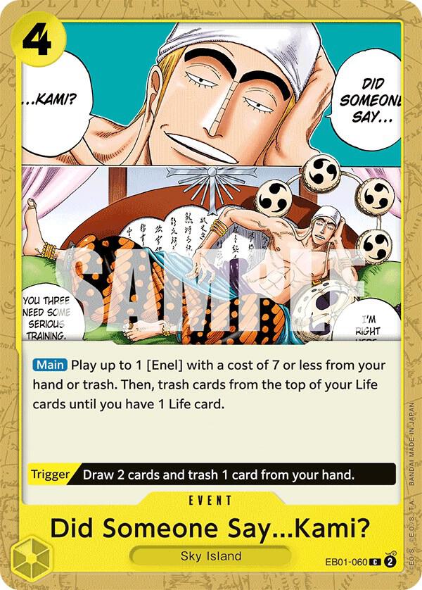 Did Someone Say...Kami? EB01-060 Extra Booster: Memorial Collection One Piece NM