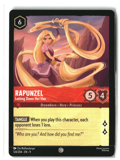 Rapunzel - Letting Down Her Hair 124/204 Common Fabled Lorcana Lightly Played