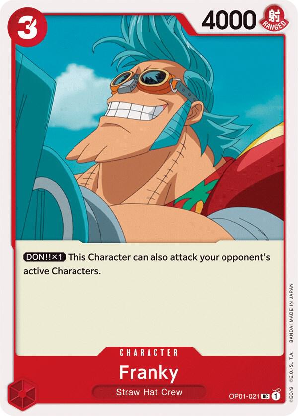 Franky OP01-021 Uncommon Romance Dawn One Piece Near Mint