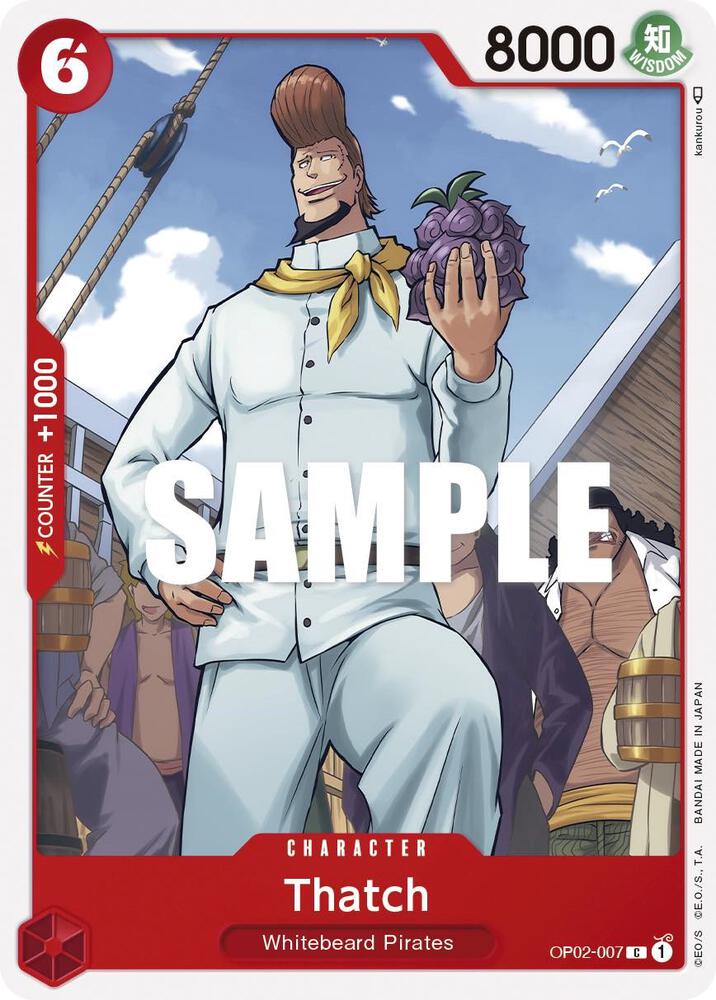 Thatch OP02-007 Common Paramount War One Piece Near Mint