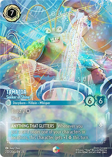 Tamatoa - Seeker of Shine (Enchanted) 237/204 Winterspell Lorcana Holo NM