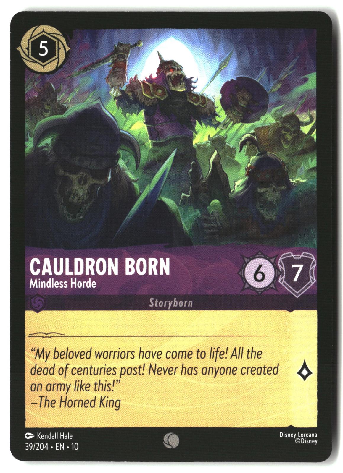 Cauldron Born - Mindless Horde 39/204 Common Whispers in the Well Lorcana LP