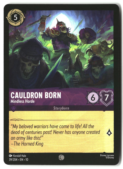 Cauldron Born - Mindless Horde 39/204 Common Whispers in the Well Lorcana LP