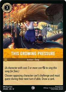 This Growing Pressure 29/204 Common Wilds Unknown Lorcana Near Mint