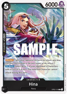 Hina OP02-110 Rare Paramount War One Piece Foil Near Mint