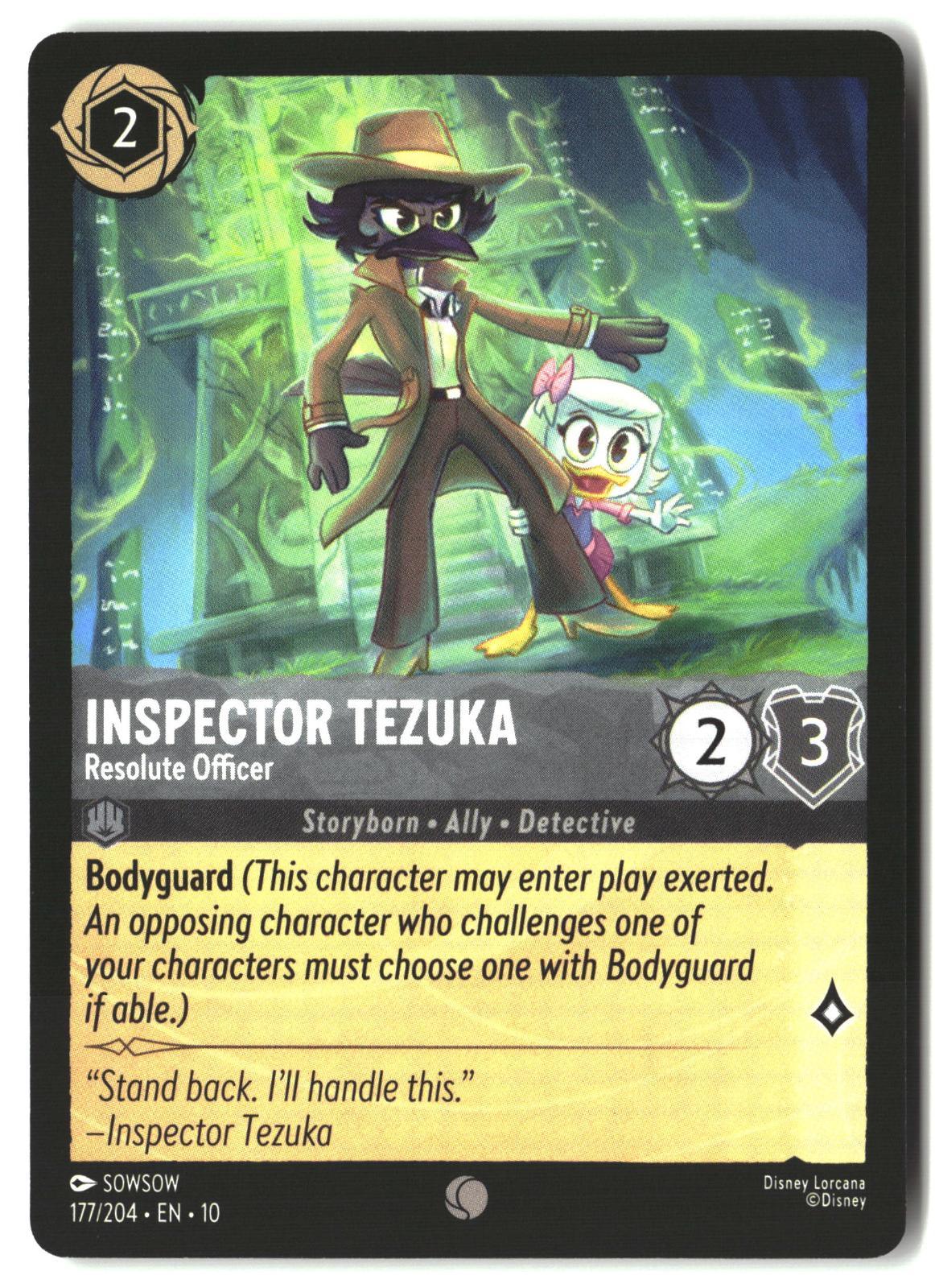 Inspector Tezuka - Resolute Officer 177/204 Whispers in the Well Lorcana LP