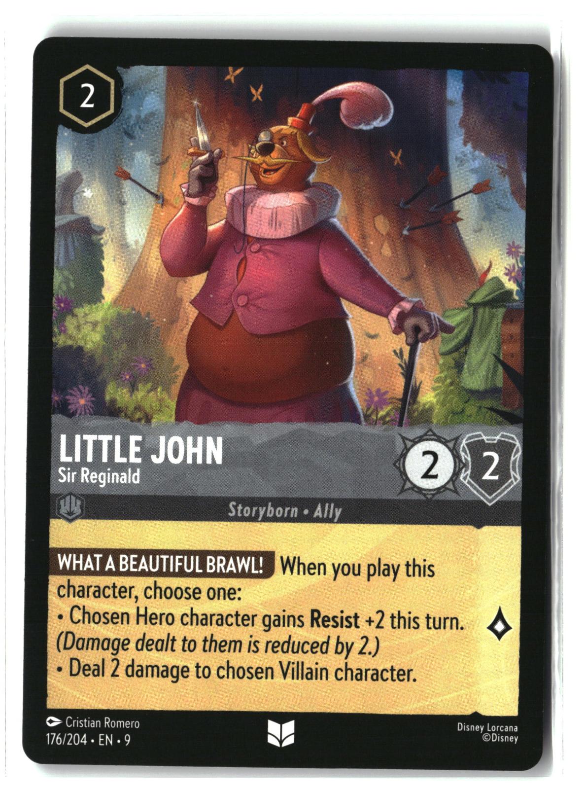 Little John - Sir Reginald 176/204 Uncommon Fabled Lorcana Lightly Played