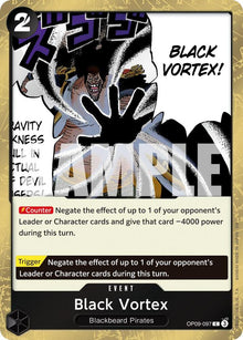 Black Vortex (Pirate Foil) OP09-097 Premium Booster -The Best- Vol. 2 One Piece NM