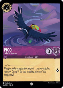 Pico - Helpful Toucan 55/204 Common Ursula's Return Lorcana Near Mint