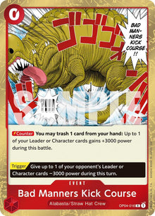 Bad Manners Kick Course (Reprint) OP04-016 Premium Booster -The Best- Vol. 2 One Piece Foil NM