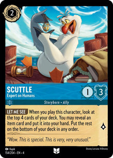 Scuttle - Expert on Humans 154/204 Uncommon Ursula's Return Lorcana Near Mint
