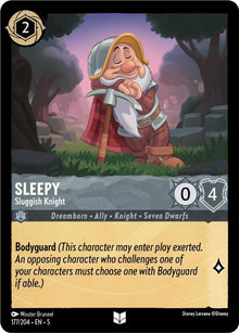 Sleepy - Sluggish Knight 177/204 Uncommon Shimmering Skies Lorcana Near Mint