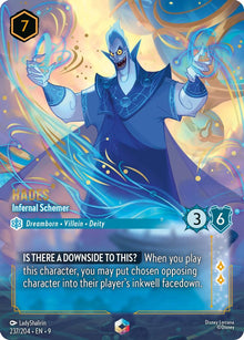 Hades - Infernal Schemer (Enchanted) 237/204 Enchanted Fabled Lorcana Holo NM