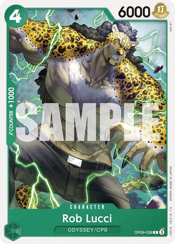 Rob Lucci (038) OP09-038 Common Emperors in the New World One Piece Near Mint