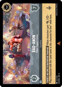 Bad-Anon - Villain Support Center 203/204 Rare Shimmering Skies Lorcana NM