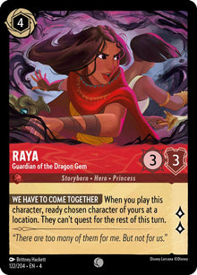 Raya - Guardian of the Dragon Gem 122/204 Common Ursula's Return Lorcana NM