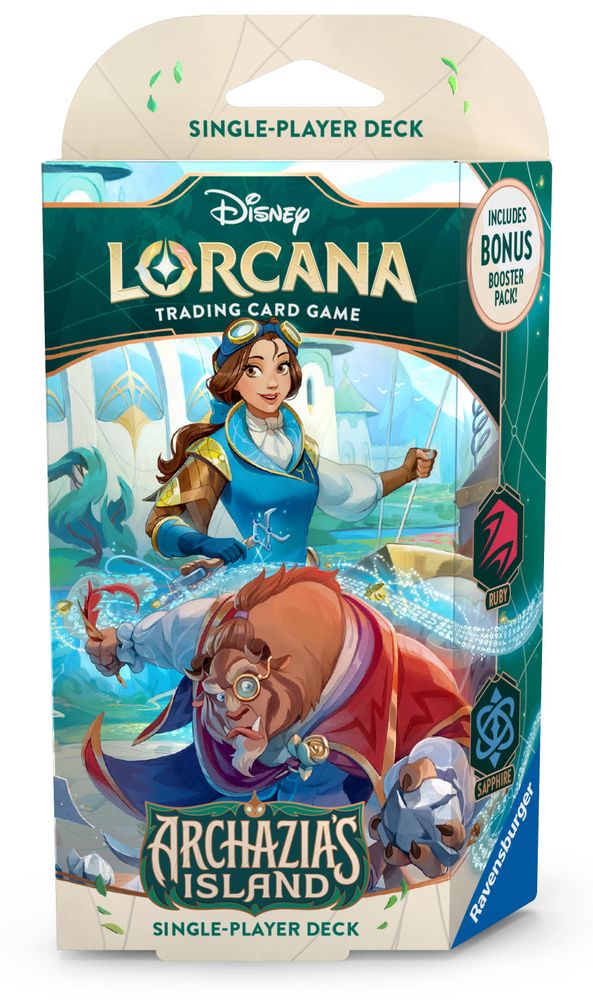 Disney Lorcana: Archazia's Island Starter Deck (Ruby & Sapphire) 
