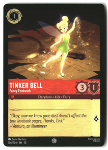 Tinker Bell - Fancy Footwork 106/204 Common Whispers in the Well Lorcana LP