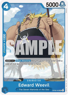 Edward Weevil OP08-042 Uncommon Two Legends One Piece Near Mint