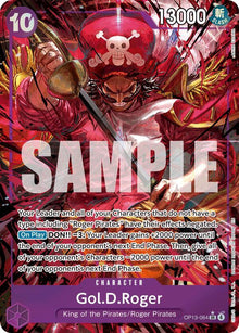 Gol.D.Roger (064) (Alternate Art) OP13-064 Carrying On His Will One Piece Foil NM