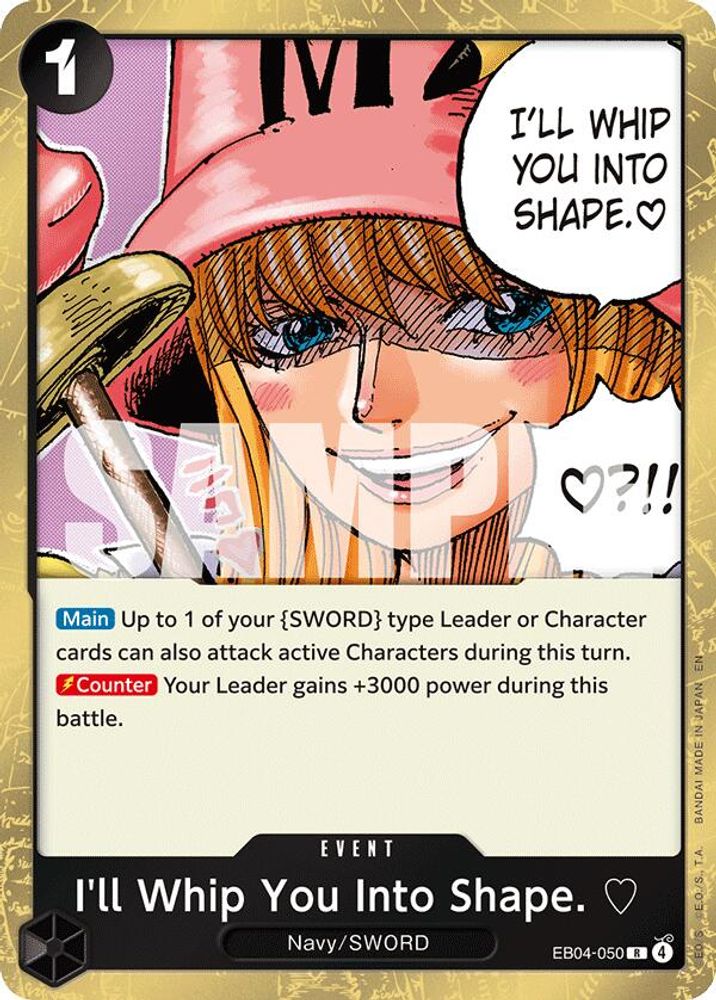 I'll Whip You Into Shape. EB04-050 Adventure on Kami's Island One Piece Foil NM