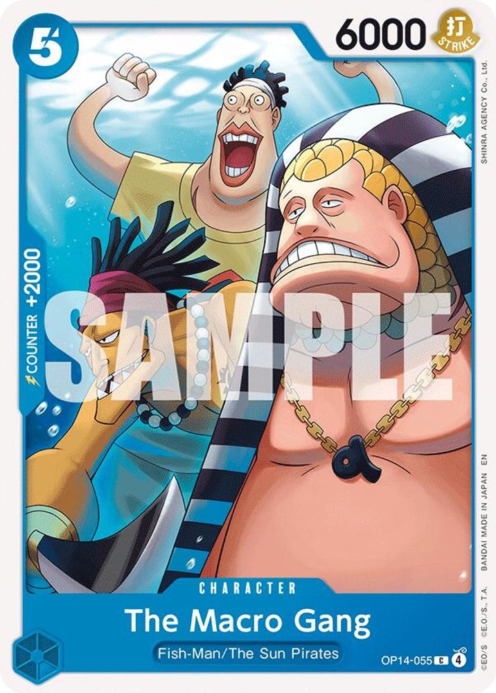 The Macro Gang OP14-055 Common The Azure Sea's Seven One Piece Near Mint
