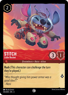 Stitch - Little Rocket 125/204 Common Into the Inklands Lorcana Near Mint