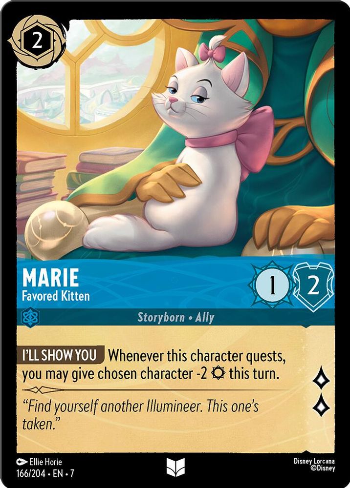 Marie - Favored Kitten 166/204 Uncommon Archazia's Island Lorcana Near Mint