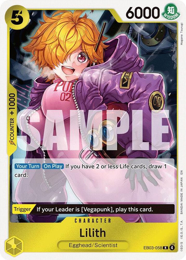 Lilith EB03-058 Rare Extra Booster: One Piece Heroines Edition One Piece Foil NM